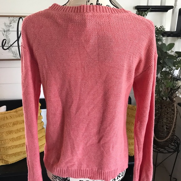 AEROPOSTALE Dark Pink Knit Sweater - Small - Picture 4 of 7